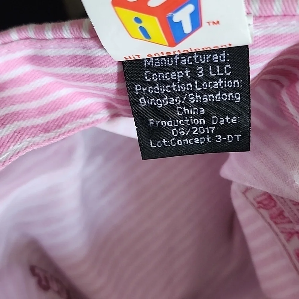 Thomas The Tank Engine Kids Train Cap One Size Fits Most Authentic Patches Pink